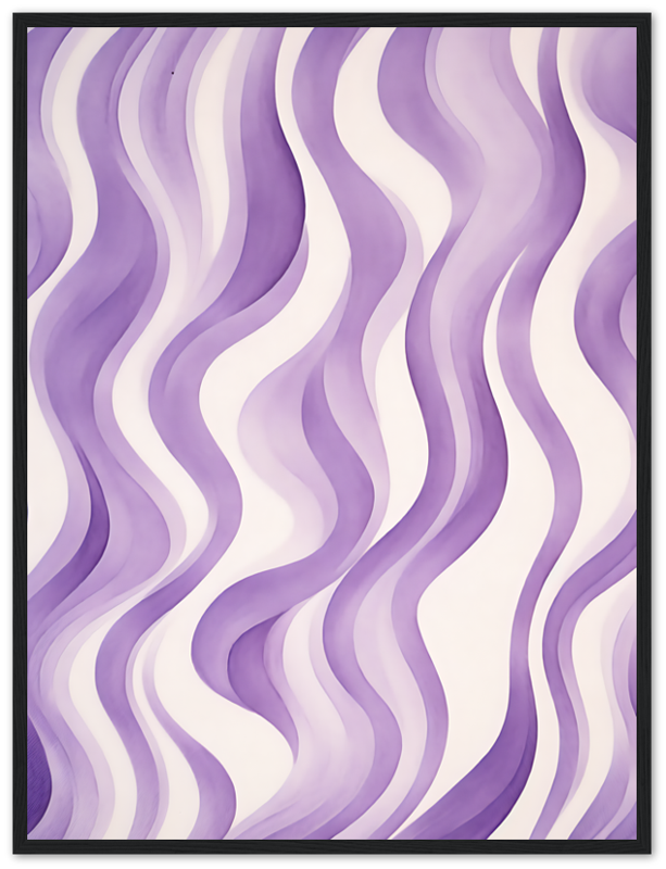 Abstract purple wavy lines pattern on a light background.