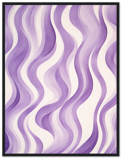 Abstract purple wavy lines pattern on a light background.