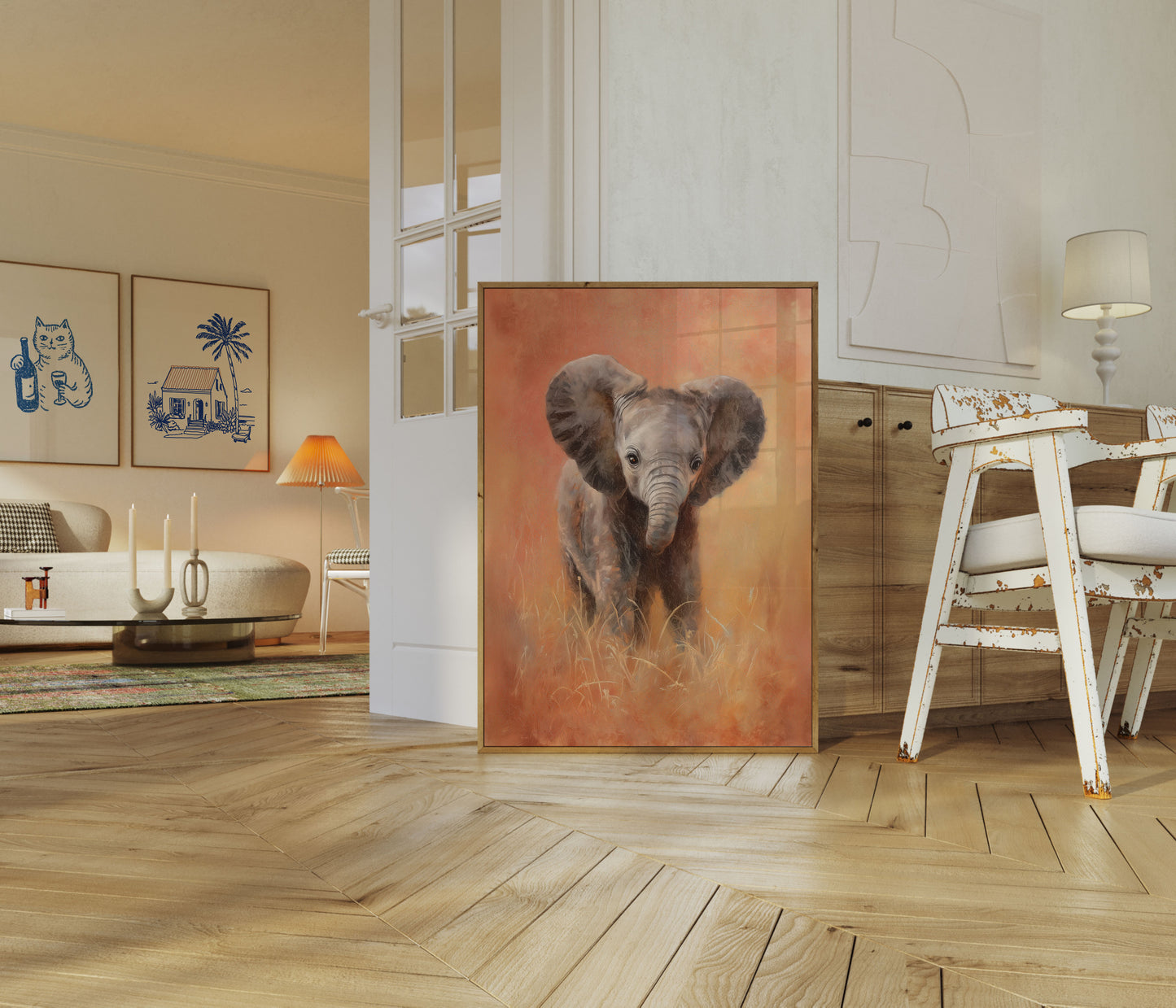 Baby Elephant Wilderness Poster