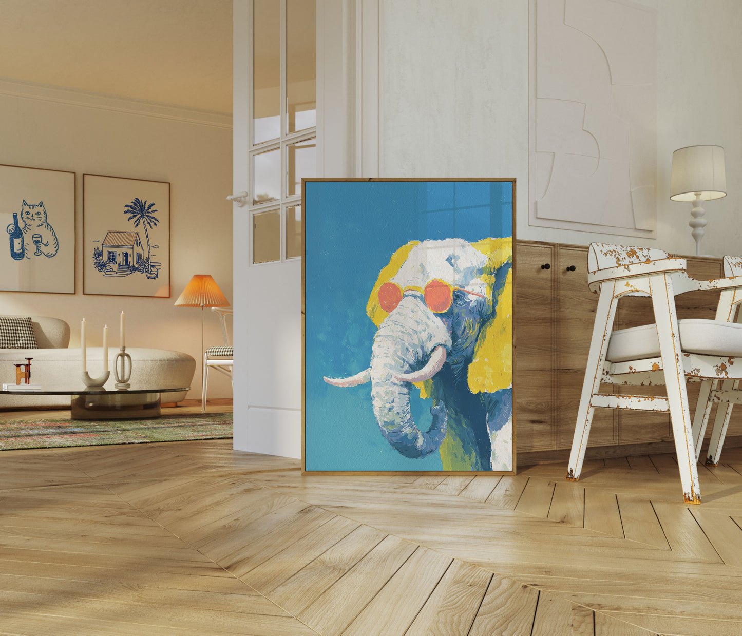 Cool Elephant in Sunglasses Poster