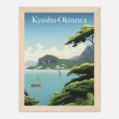 Póster de la región de Kyushu-Okinawa, Japón