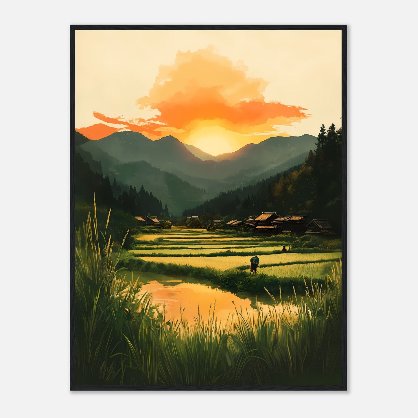 Dusk in Rural Japan – Poster