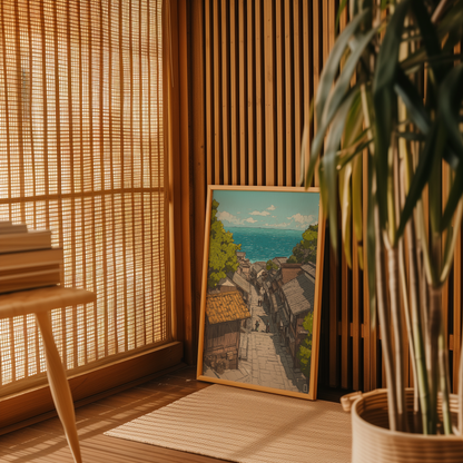 Japanese Village by the Sea – Poster