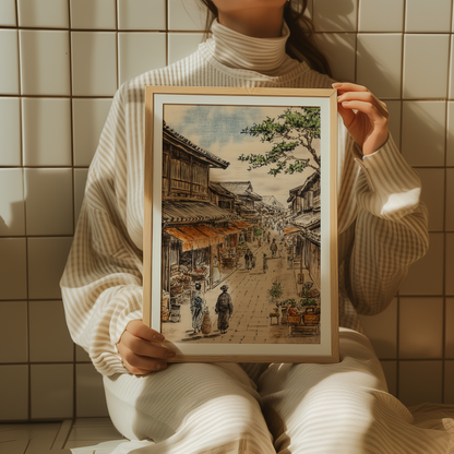 The Timeless Charm of Japan’s Edo Streets – Poster