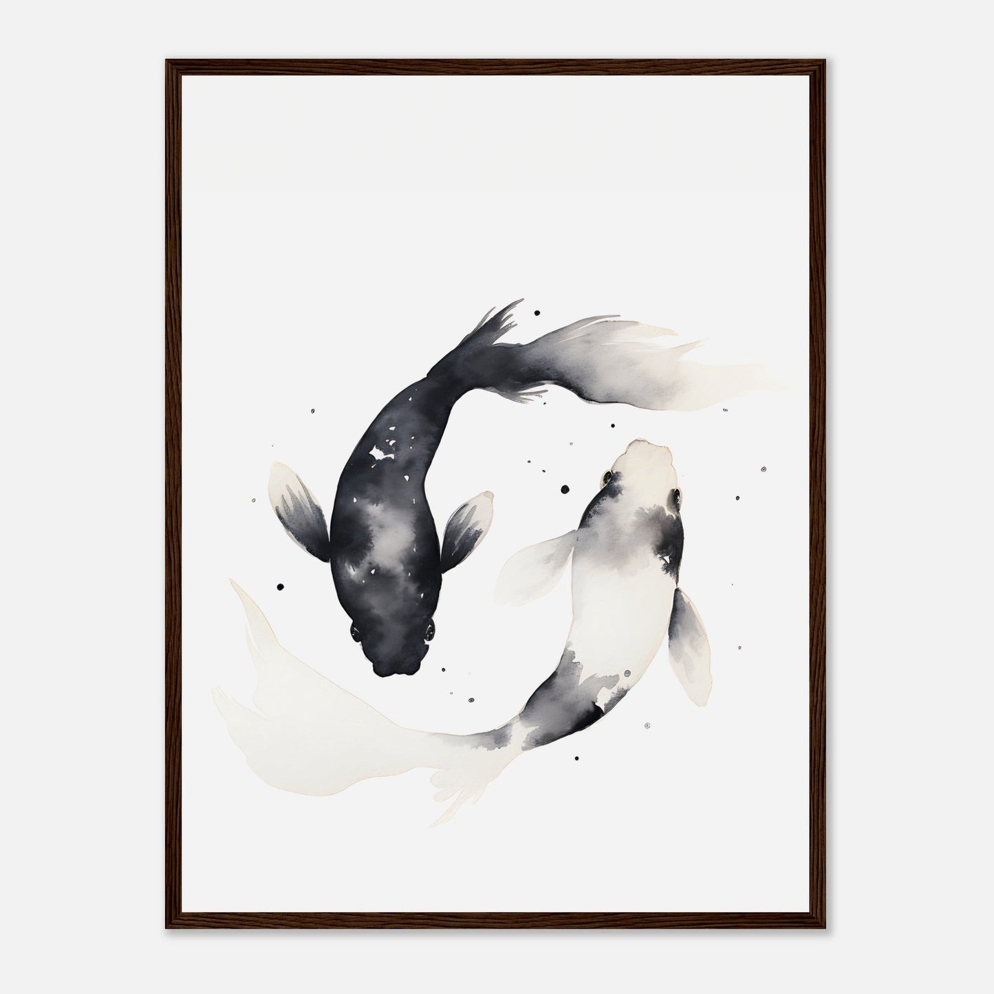 Japanese Yin & Yang Koi Fish - Poster