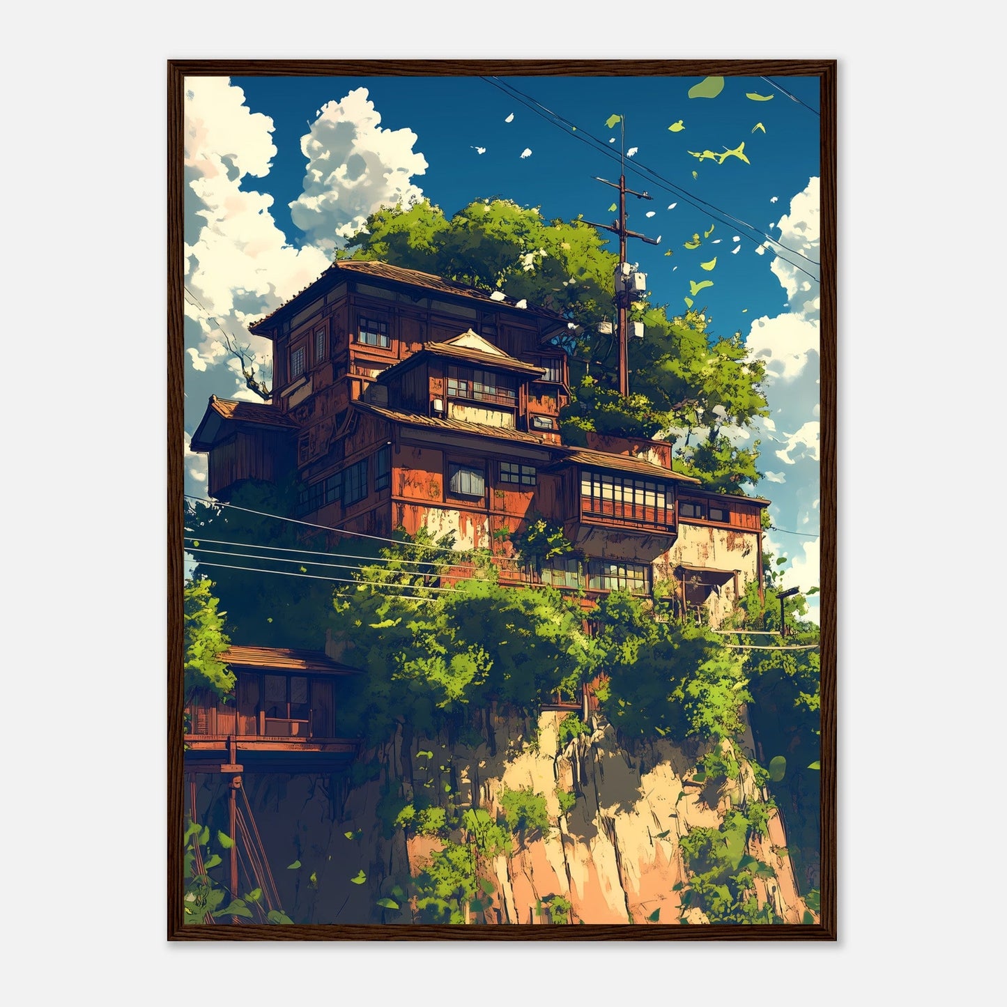 Majestic Cliffside Sanctuary – Poster