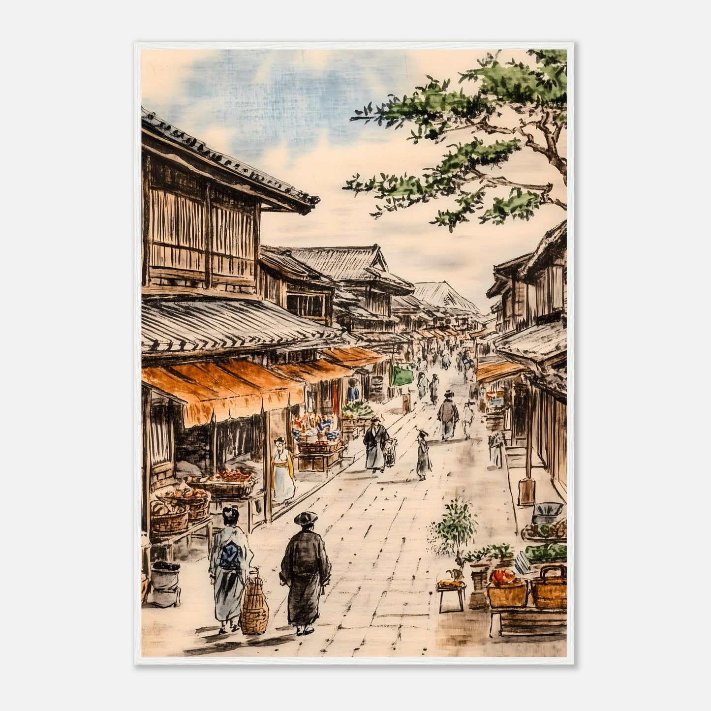 The Timeless Charm of Japan’s Edo Streets – Poster