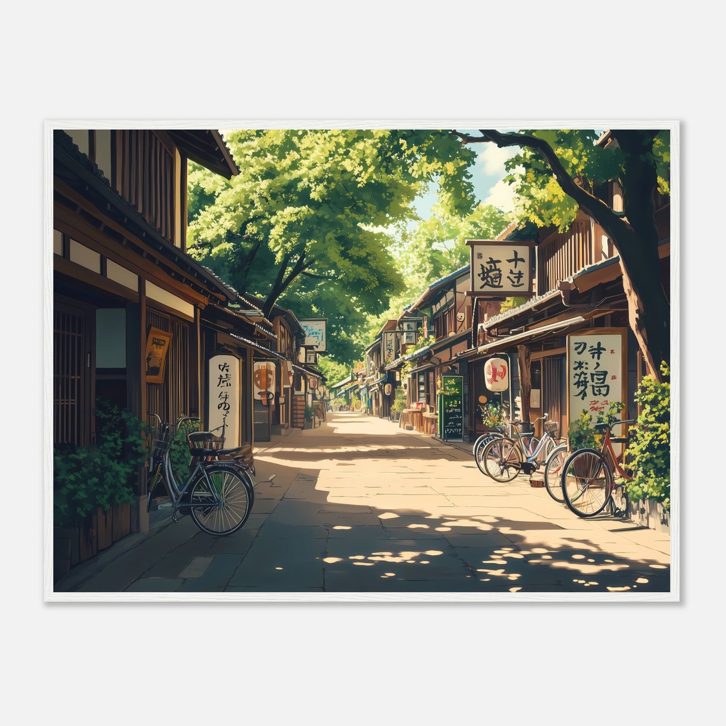 Japanese Street Market Charm – Poster