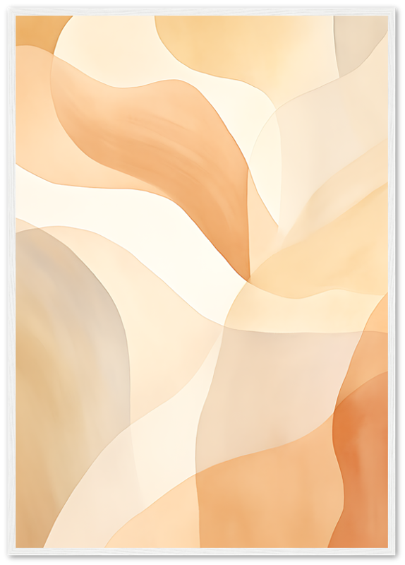 Abstract wavy design in warm pastel colors.