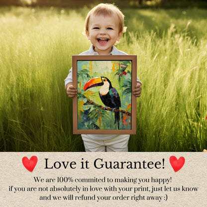 Baby Olifant Gouden Velden Poster