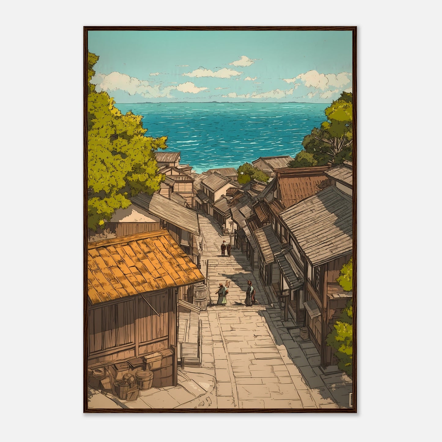 Japanese Village by the Sea – Poster