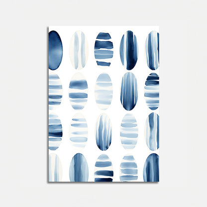 Blue Abstract Watercolor Poster No 3