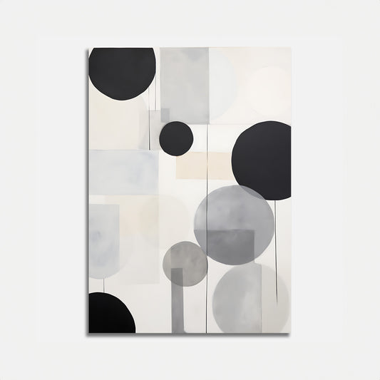 Abstract Neutral Shapes Poster No 1