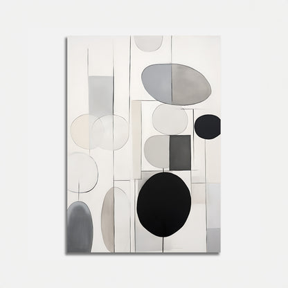 Abstract Neutral Shapes Poster No 3