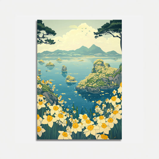 Fleurs printanières japonaises – Affiche