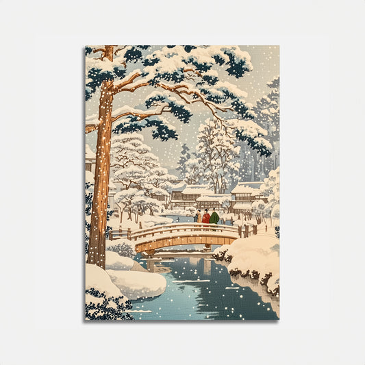 Neige silencieuse au Japon – Affiche