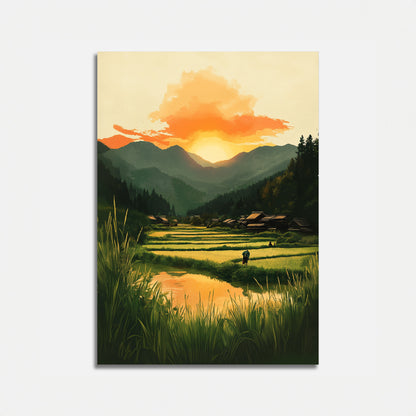 Dusk in Rural Japan – Poster