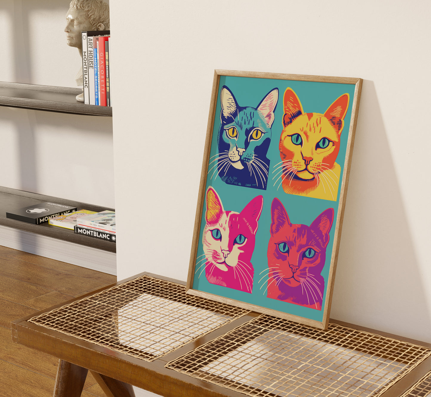 Vibrant Pop Art Cats - Poster