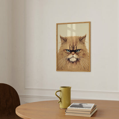 Cute Angry Cat - Poster