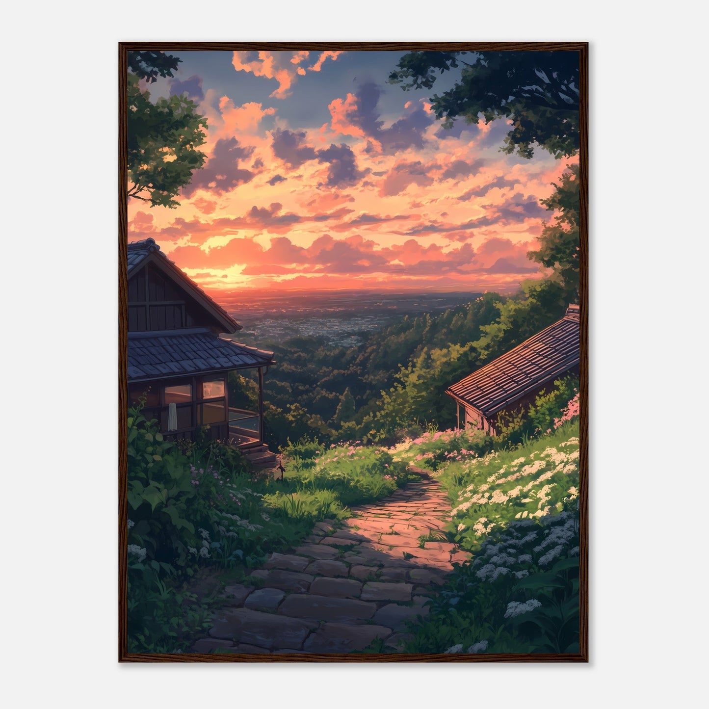 Golden Sunset in Japan – Poster