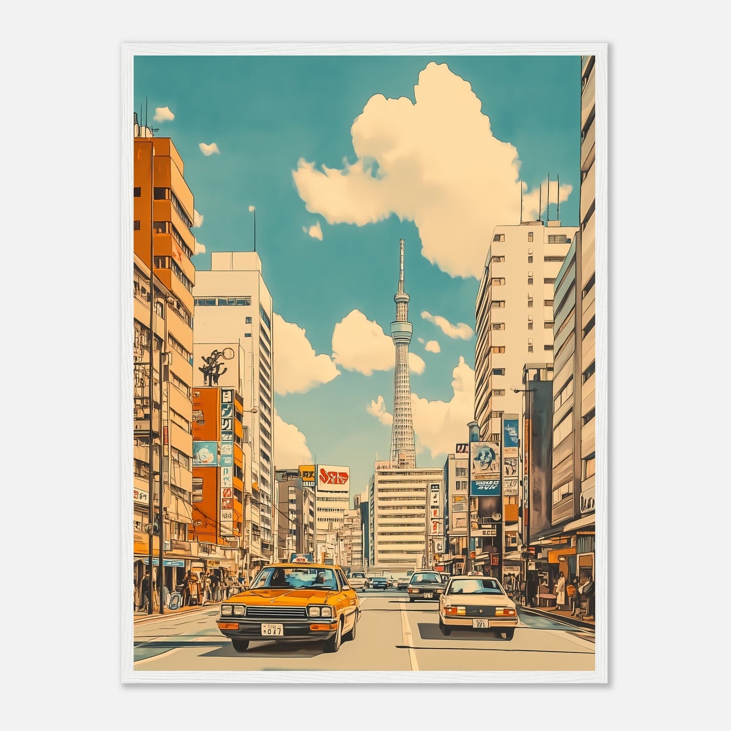 Retro Tokyo Traffic – Poster