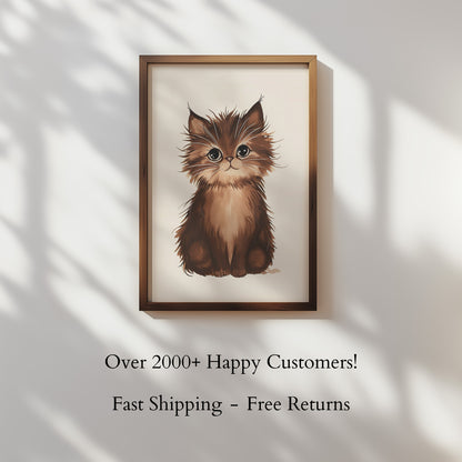 Cute Brown Kitty - Poster