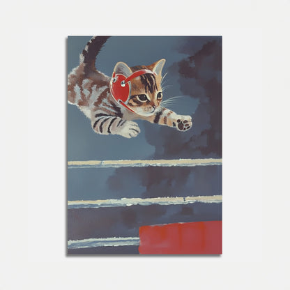 Wrestling Kitty - Poster