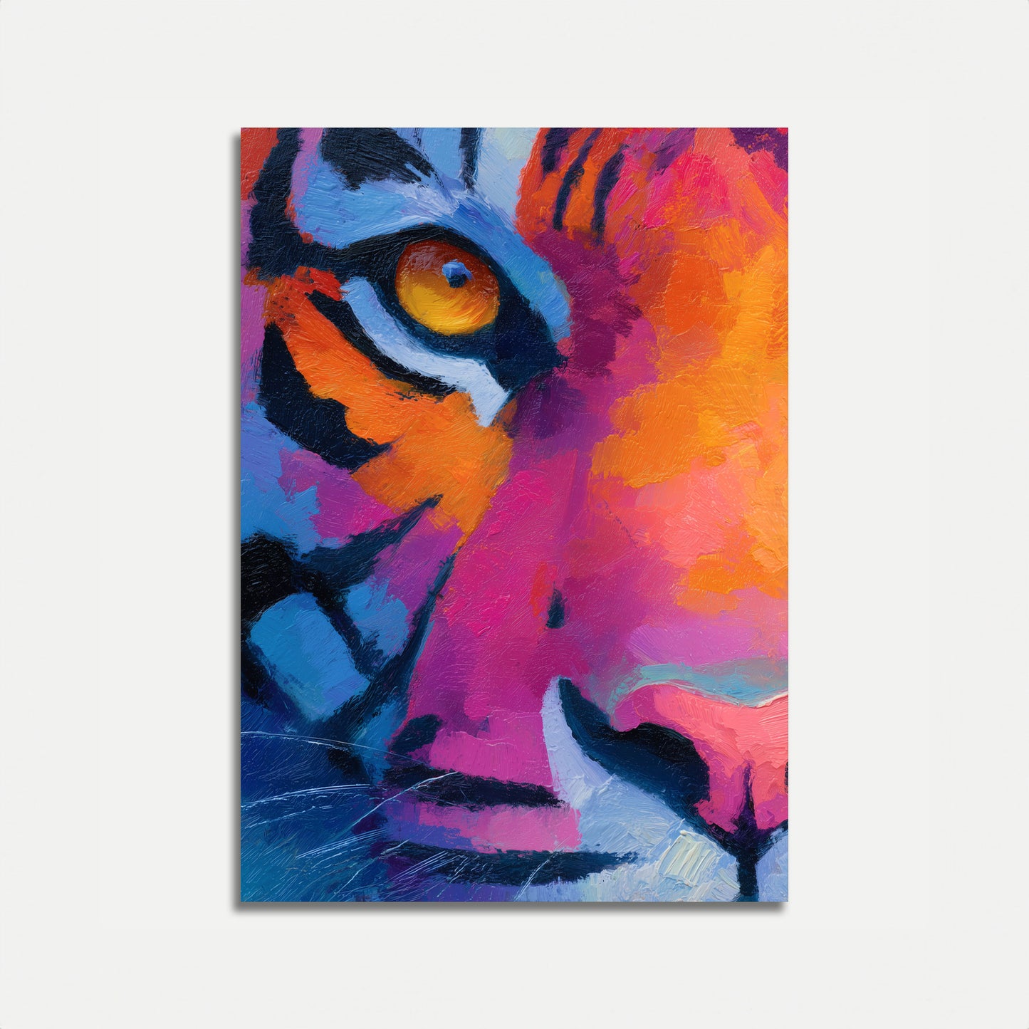 Colorful Abstract Tiger Poster