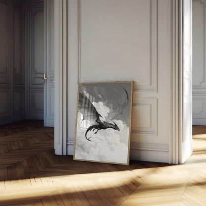 Póster del Dragón Oscuro de Skyborne