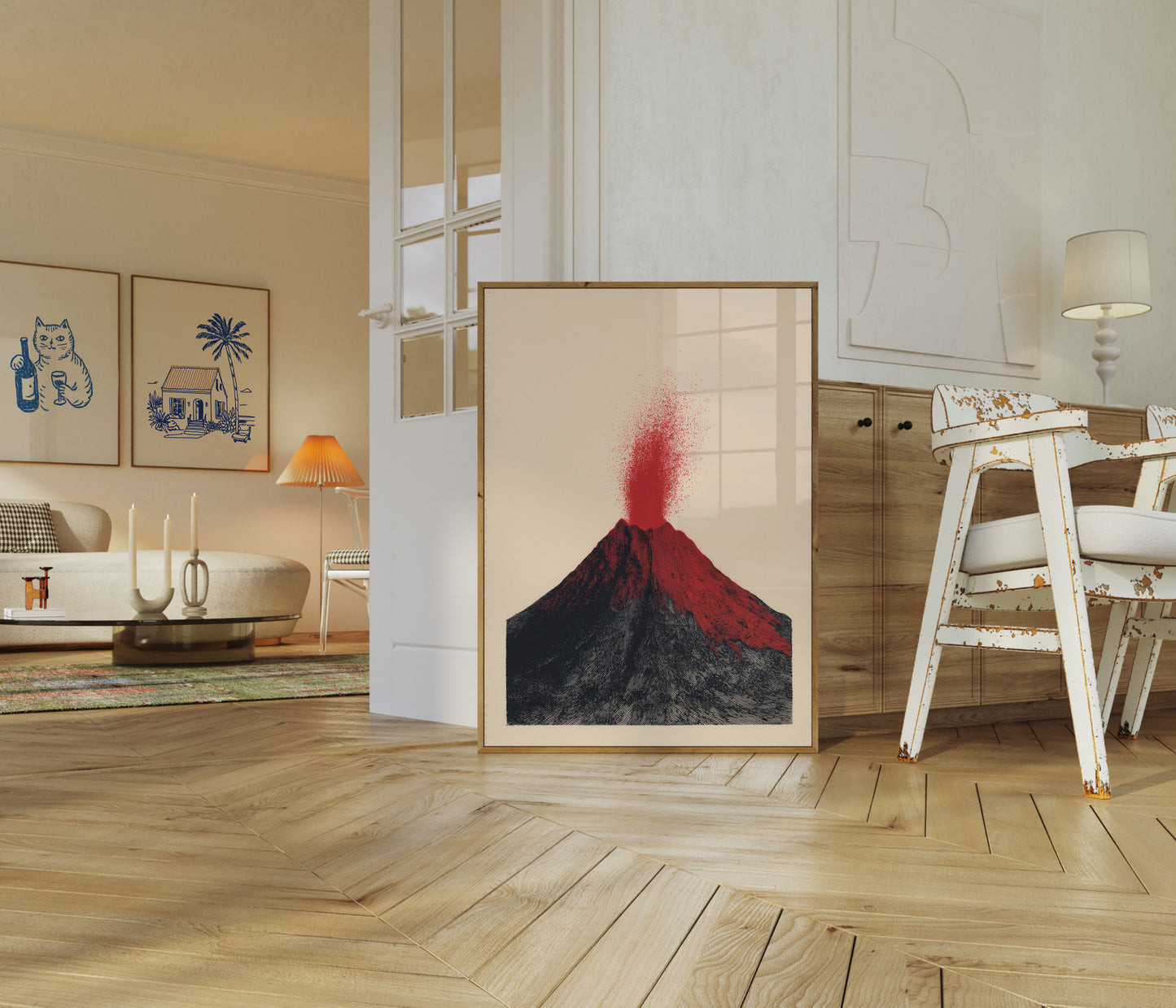 Vulkanudbrudsbjerget Plakat
