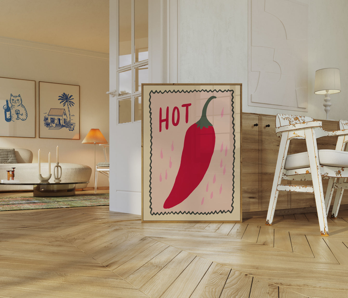 Spicy Red Hot Chili Poster