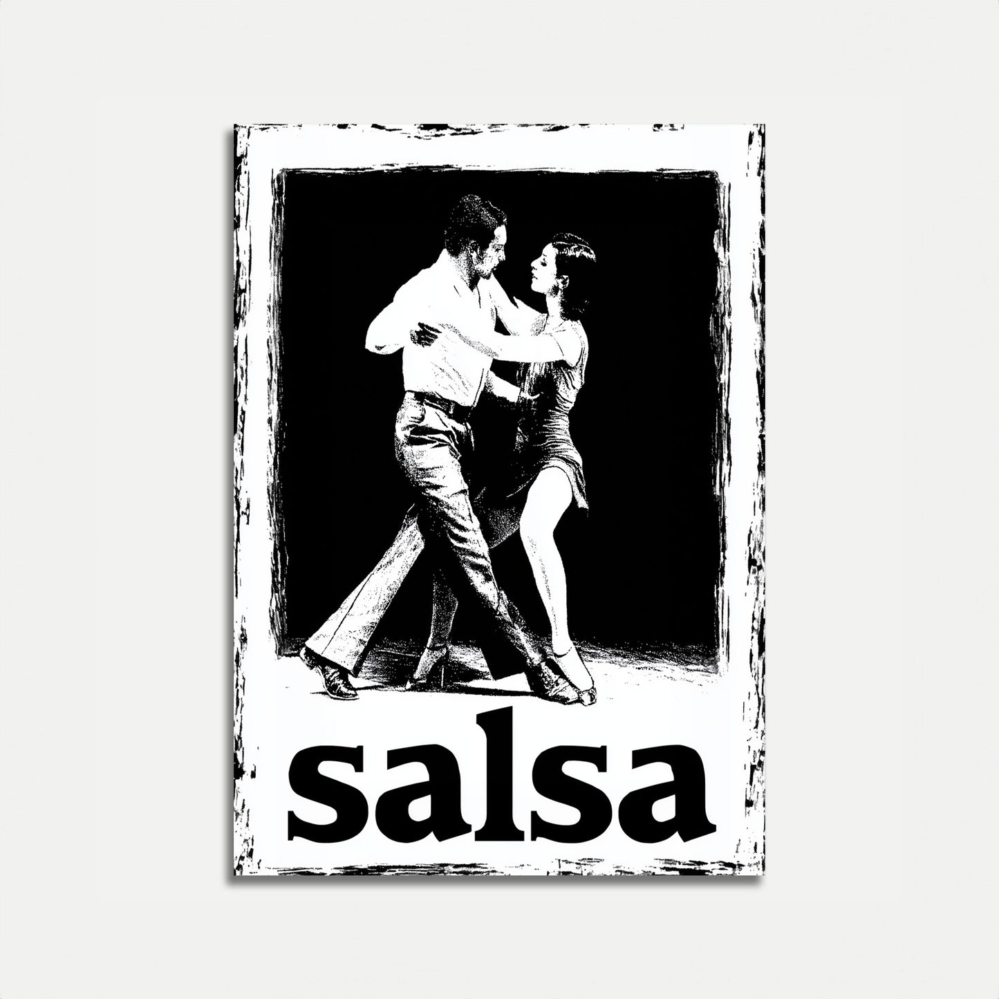 Passionate Salsa Dancing Poster