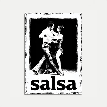 Passionate Salsa Dancing Poster