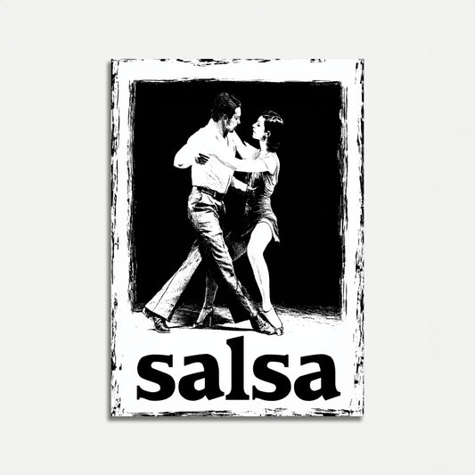 Passionate Salsa Dancing Poster