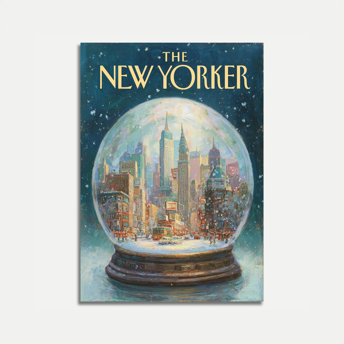 New York City Snow Globe Poster
