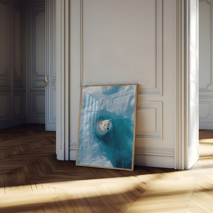 Póster del oso polar del Santuario Ártico