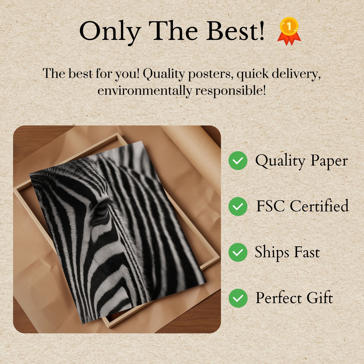 Striped Soul Black and White Poster