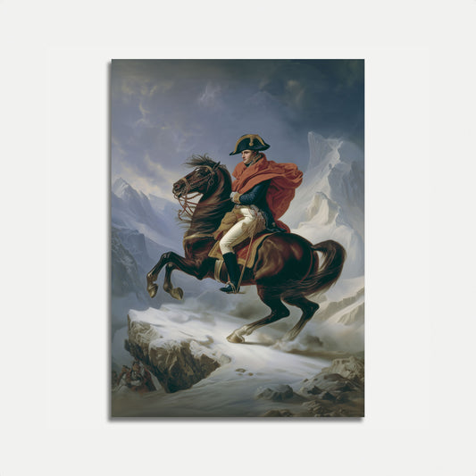 Napoleon überquert die Alpen Poster