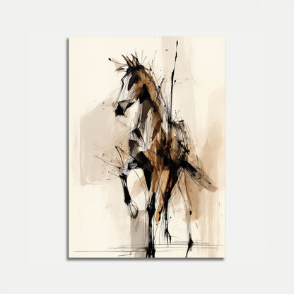 Poster di Movimento Dinamico del Cavallo