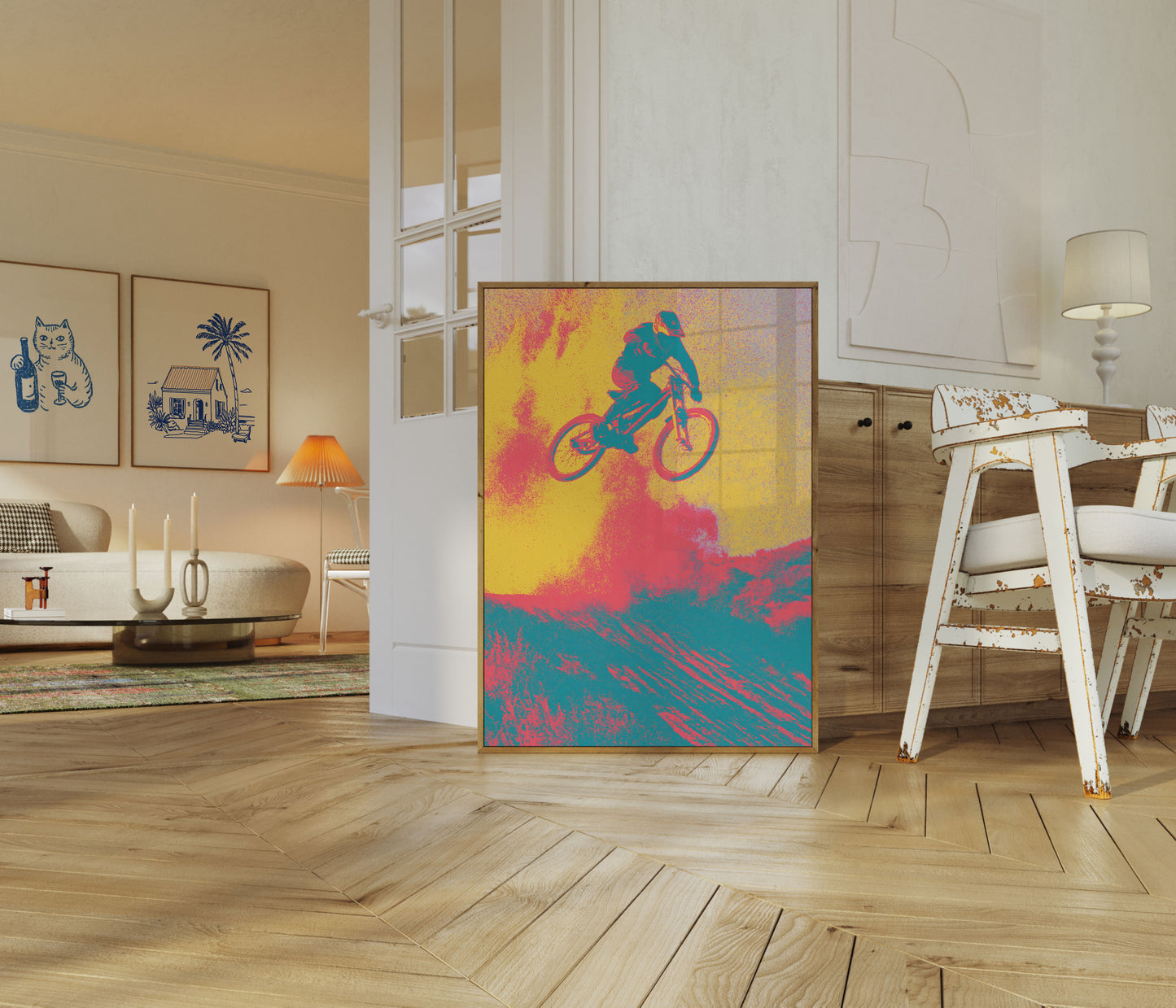 Poster Salto Aria Mountain Bike
