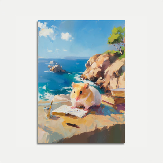 Póster de estudio sobre hámsteres costeros