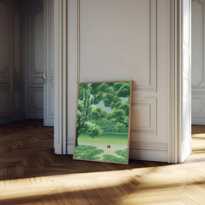 Grüne Waldesruhe Poster