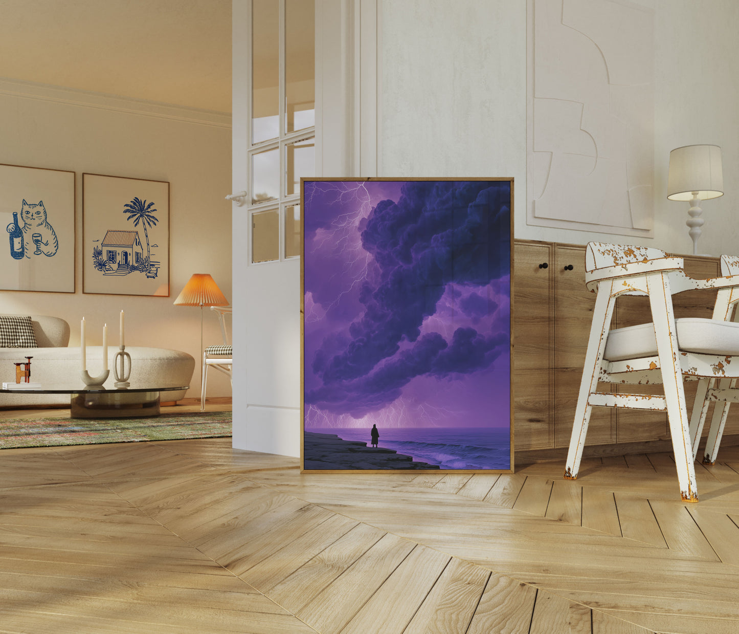 Cartaz de Observação de Tempestade Solitária