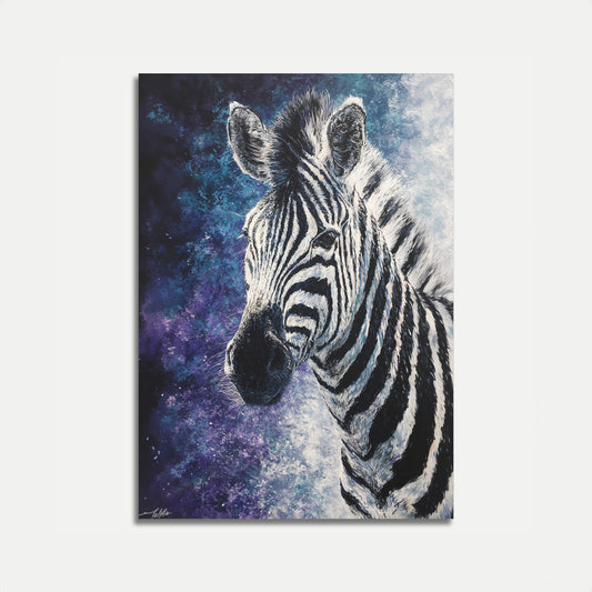Cosmic Zebra Stripes Poster