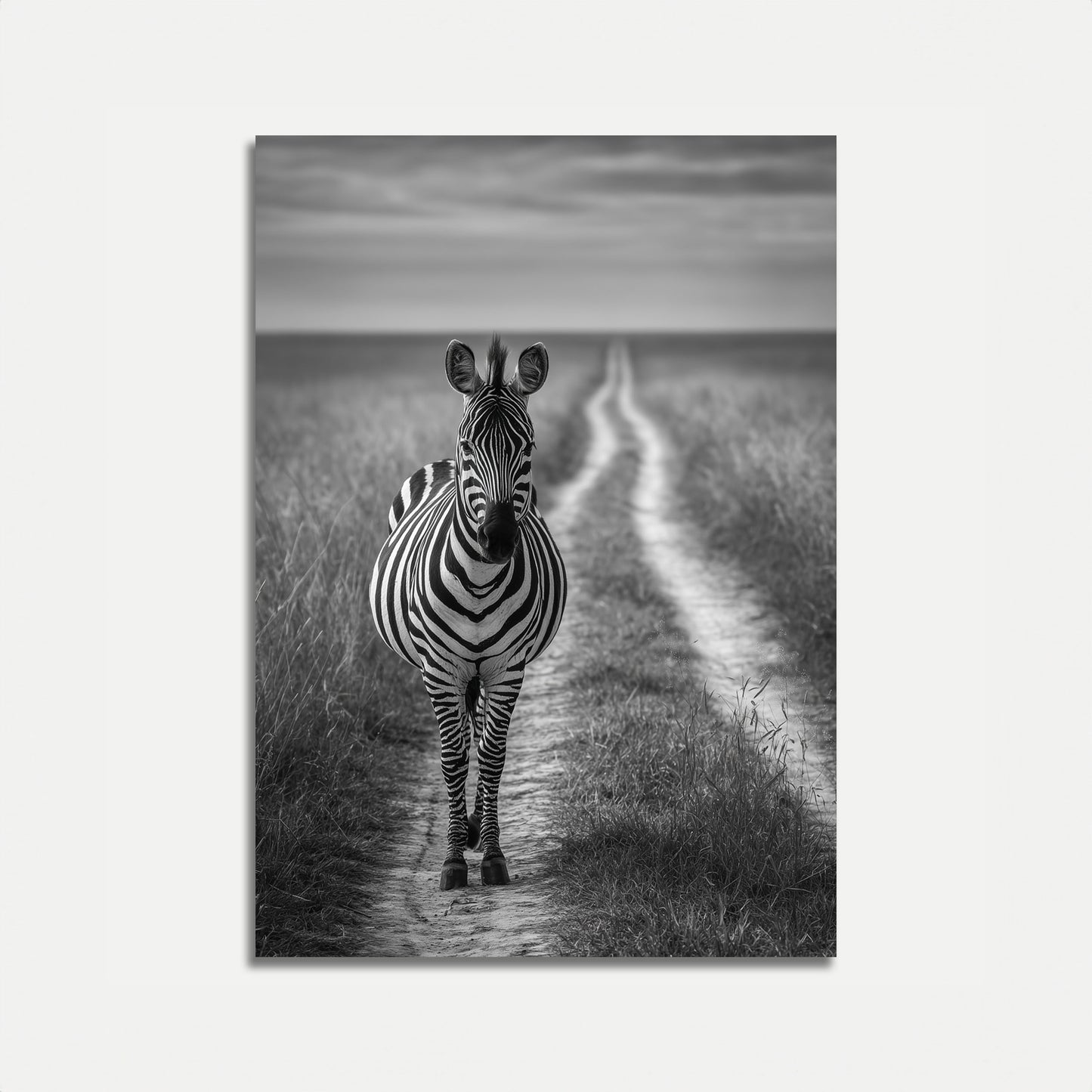 Solitary Zebra Wilderness Poster