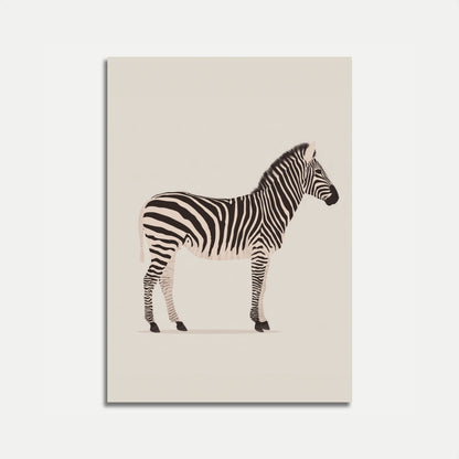 Monochrome Zebra Stripes Poster