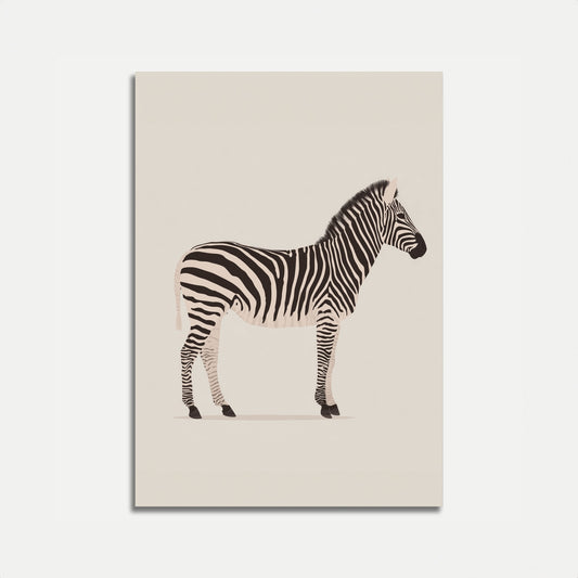 Monochrome Zebra Stripes Poster