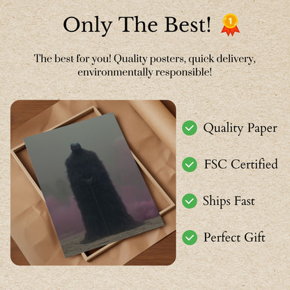 Mysterious Fur-Clad Warrior Poster