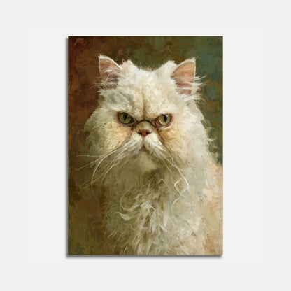 Majestätisches weißes persisches Katzen-Poster