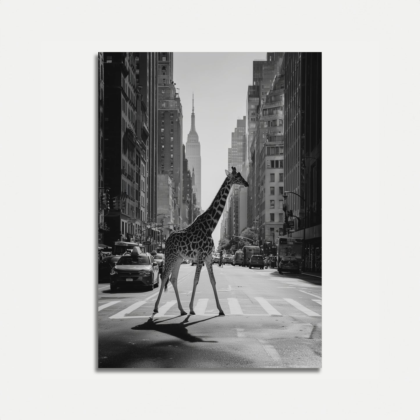 Urban Giraffe New York Poster